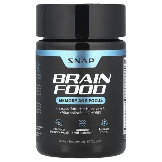 Основне фото товара Brain Food Bacopa Extract, Підтримка мозку, 60 капсул