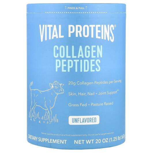 Основне фото товара Vital Proteins, Collagen Peptides, Колагенові пептиди, 567 г