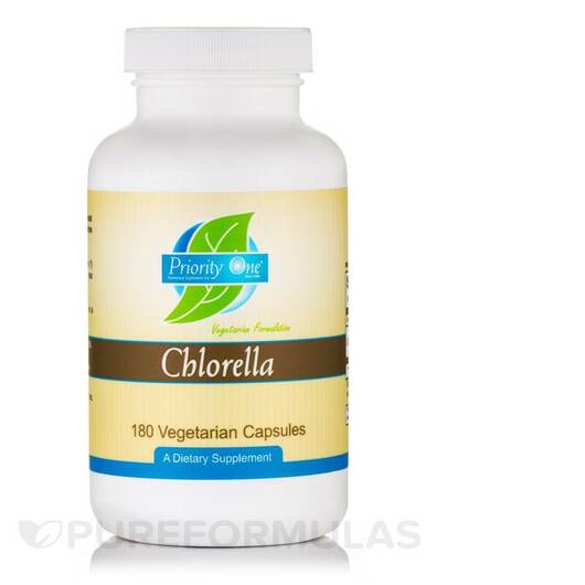 Основне фото товара Priority One, Chlorella, Хлорела, 180 капсул