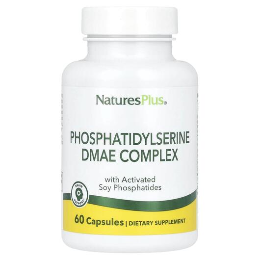 Основне фото товара Phosphatidylserine DMAE Complex, DMAE з Фосфатидилсерином, 60 кап