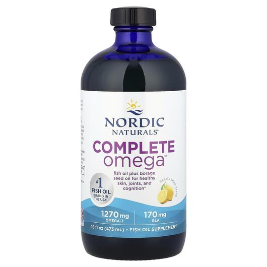 Основне фото товара Nordic Naturals, Complete Omega, Омега ЕПК ДГК, 473 мл