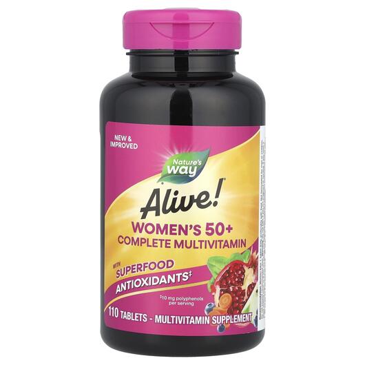 Основне фото товара Alive! Women's 50+ Complete Multivitamin, Вітаміни для жінок