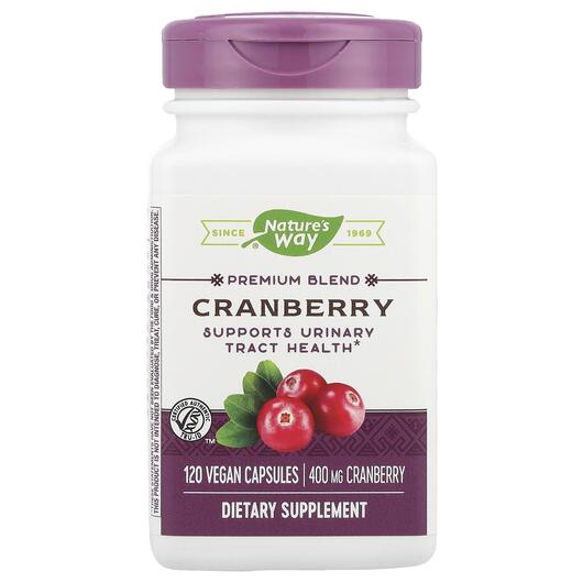 Основне фото товара Nature's Way, Cranberry, Журавлина Стандартизована, 120 капс