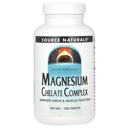 Основне фото товара Magnesium Chelate 100 mg 250, Магній Хелат 100 мг, 250 таблеток