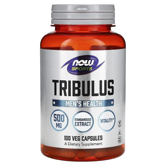 Основне фото товара NOW, Tribulus 500 mg, Трибулус 500 мг, 100 капсул