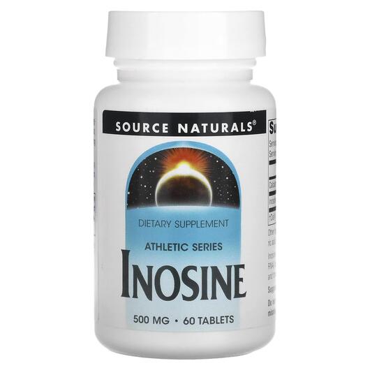 Основне фото товара Source Naturals, Inosine 500 mg, Інозин 500 мг, 60 таблеток