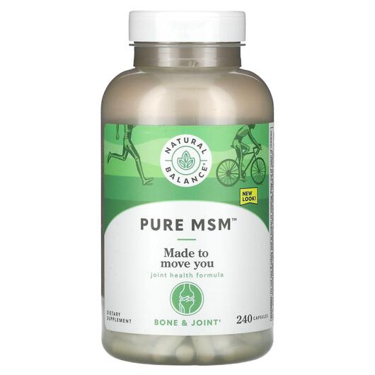 Основное фото товара Natural Balance, Метилсульфонилметан МСМ, Pure MSM, 240 капсул