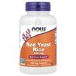 Фото товару NOW, Red Yeast Rice, Червоний дріжджовий Рис 600 мг, 120 капсул