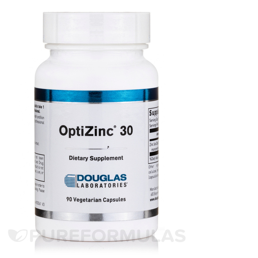 Основне фото товара Douglas Laboratories, OptiZinc 30, Цинк, 90 капсул