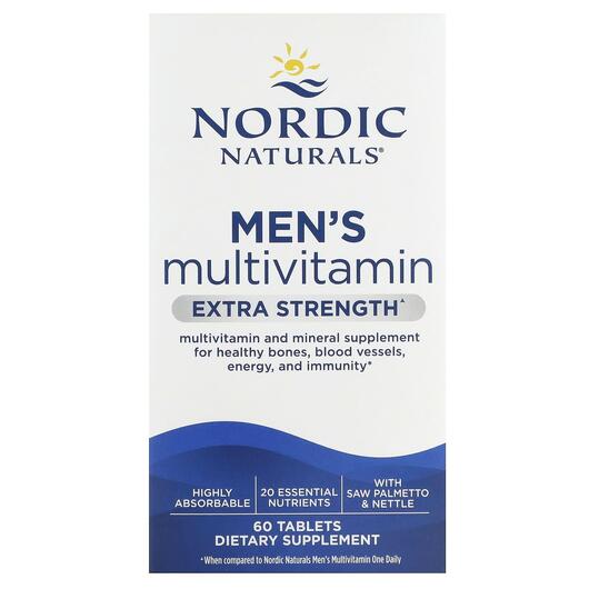 Основне фото товара Men's Multivitamin Extra Strength, Вітамін E Токофероли, 60 