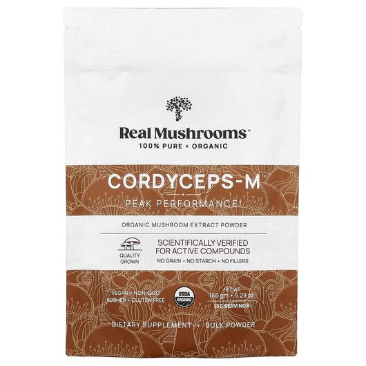 Основне фото товара Cordyceps-M Organic Mushroom Extract Powder, Гриби Кордицепс, 150