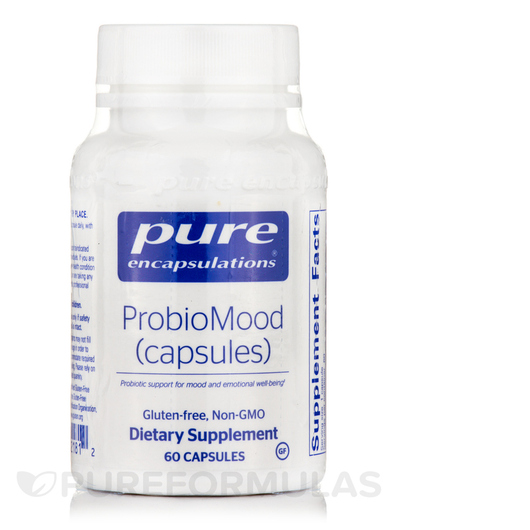 Основне фото товара Pure Encapsulations, ProbioMood capsules, Пробіотики, 60 капсул
