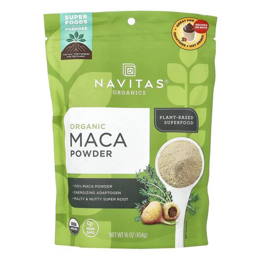 Основне фото товара Navitas Organics, Maca Powder, Мака, 454 г