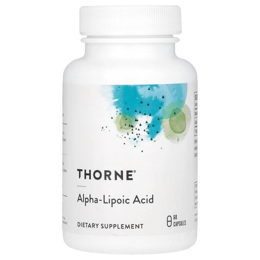 Основне фото товара Thorne, Alpha-Lipoic Acid 60, Альфа-ліпоєва, 60 капсул