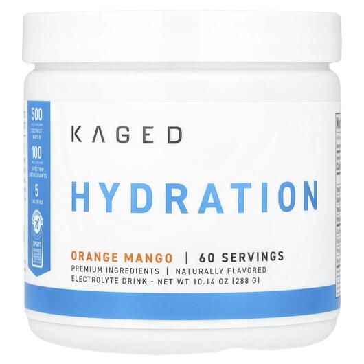 Основне фото товара Kaged, Hydra-Charge Orange Mango, Електроліти, 288 г