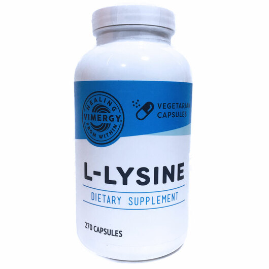 Основне фото товара Vimergy, L-Lysine, L-Лізин, 270 капсул