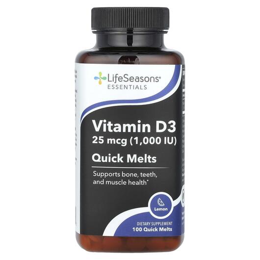 Основне фото товара Essentials Vitamin D3 Lemon, Вітамін D3 Холекальциферол, 100 табл