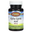 Фото товару Carlson, Alpha Lipoic Acid 300 mg, Альфа-ліпоєва, 90 таблеток
