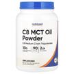 Nutricost, C8 MCT Oil Powder Unflavored, МСТ Тригліцериди, 907 г