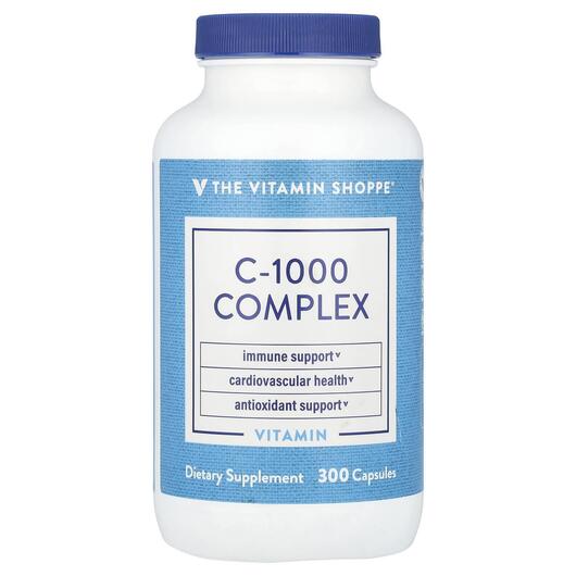 Основне фото товара TheVitaminShoppe, C-1000 Complex, Вітамін C, 300 капсул