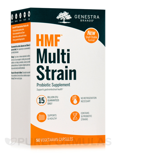 Основне фото товара Genestra, HMF Multi Strain shelf-stable, Пробіотики, 50 капсул