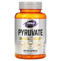 Pyruvate 600 mg Пируват 600 мг NOW 100 капсул
