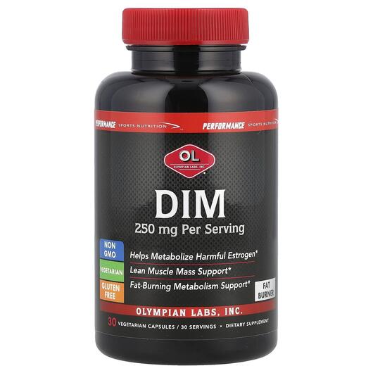 Основне фото товара Olympian Labs, DIM 250 mg, Дііндолілметан 250 мг, 30 капсул