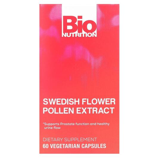 Основне фото товара Swedish Flower Pollen Extract, Бджолиний пилок, 60 капсул