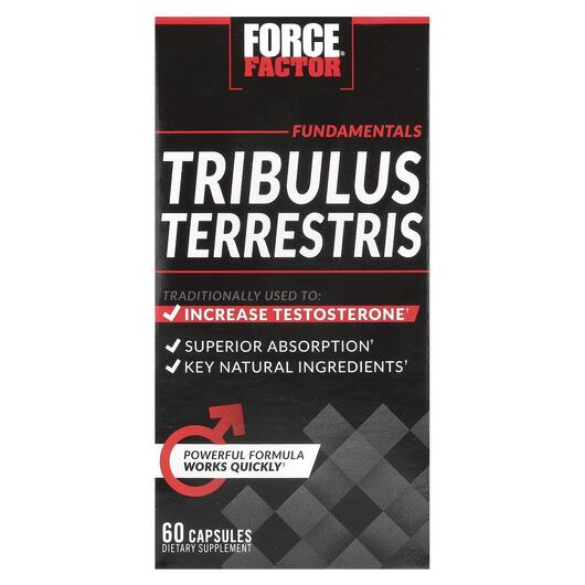 Основне фото товара Force Factor, Tribulus Terrestris, Трибулус, 60 капсул