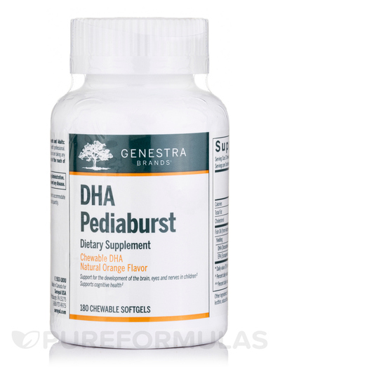 Основне фото товара DHA Pediaburst Natural Orange, ДГК, 180 Chewable Softgels