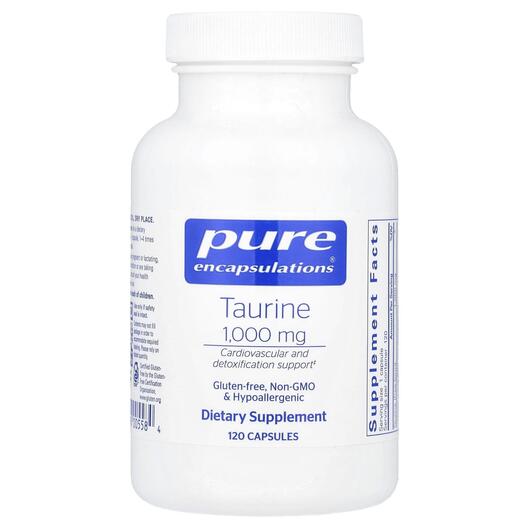 Основне фото товара Pure Encapsulations, Taurine 1000 mg, L-Таурин, 120 капсул