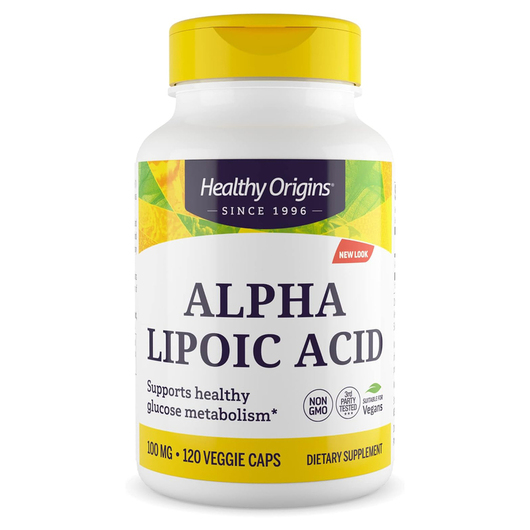 Основне фото товара Alpha Lipoic Acid 100 mg, Альфа-ліпоєва кислота, 120 капсул
