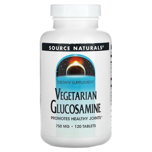 Основне фото товара Vegetarian Glucosamine 750 mg, Глюкозамін Хондроітин, 120 таблето