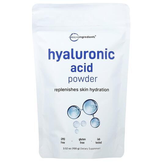 Основне фото товара Hyaluronic Acid Powder, Гіалуронова кислота, 100 г