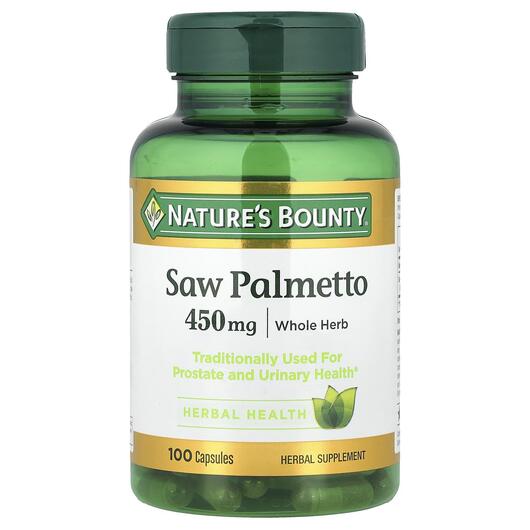 Основне фото товара Saw Palmetto 450 mg, Екстракт Пальметто 450 мг, 100 капсул