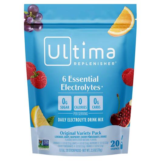 Основне фото товара Ultima Replenisher Daily Electrolyte Mix Variety, Електроліти, 3.