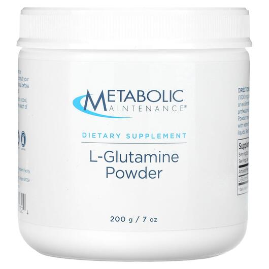 Основне фото товара Metabolic Maintenance, L-Glutamine Powder, L-Глутамін, 200 г