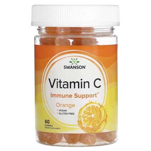 Основне фото товара Swanson, Vitamin C Orange, Вітамін C, 60 таблеток