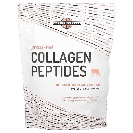 Основне фото товара Grass-Fed Collagen Peptides Unflavored, Колагенові пептиди, 454 г