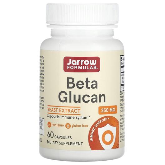 Основне фото товара Jarrow Formulas, Beta Glucan, Бета-глюкани, 60 капсул