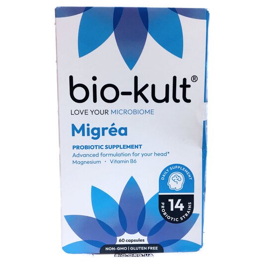 Основне фото товара Bio-Kult, Migrea, Підтримка стресу Мігреа, 60 капсул