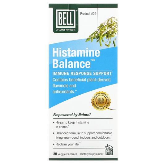 Основне фото товара Bell Lifestyle, Histamine Balance, Підтримка алергії, 30 капсул