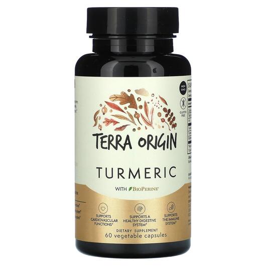 Основне фото товара Turmeric Curcumin With BioPerine, Куркума з Біоперином, 60 капсул