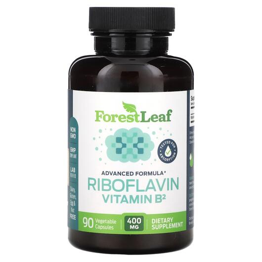 Основне фото товара Riboflavin Vitamin B2 400 mg, Вітамін В2 Рибофлавін, 90 капсул