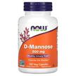 NOW, D-Mannose 500 mg, D-Манноза 500 мг, 120 капсул
