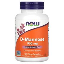 D-Манноза 500 мг D-Mannose 500 mg NOW 120 капсул
