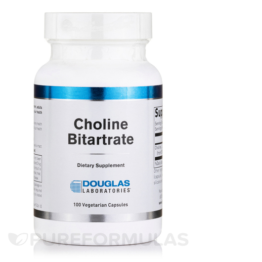 Основне фото товара Choline Bitartrate, Вітамін B4 Холін, 100 капсул