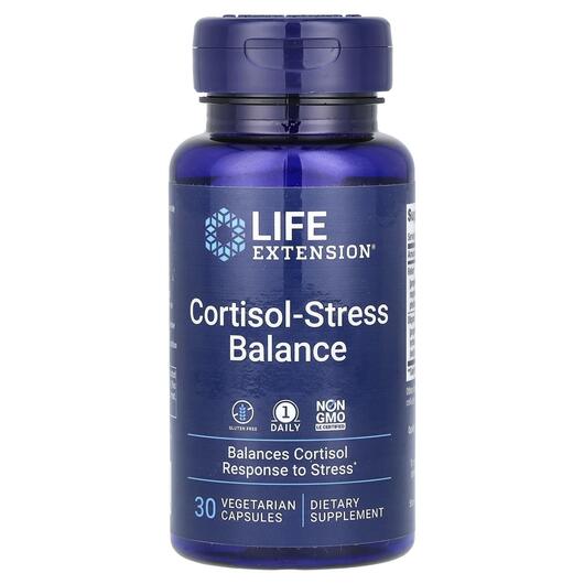 Основне фото товара Cortisol-Stress Balance, Підтримка Кортизолу, 30 капсул