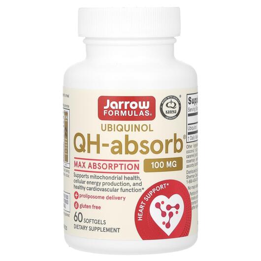 Основне фото товара Ubiquinol QH-Absorb 100 mg, Убіхінол 100 мг, 60 капсул