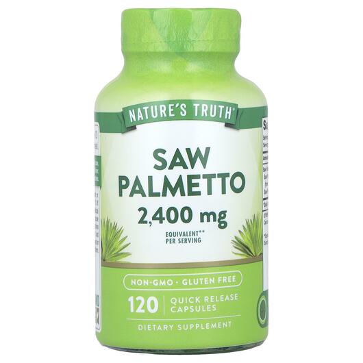 Основне фото товара Nature's Truth, Saw Palmeto 1200 mg, Со Пальметто, 120 капсу